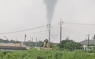 (影)「龍捲風」現蹤屏東？氣象署：氣流旺盛有機會發展