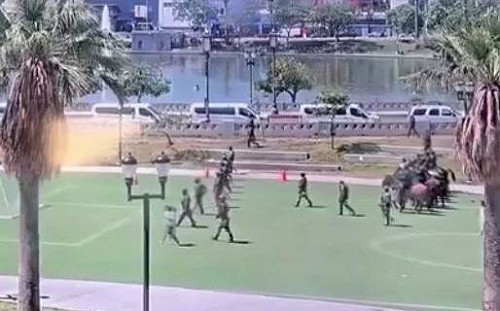 (影) 他開槍後「身價」暴漲5萬美元! FBI重金懸賞 洛杉磯公園掃蕩移民遭攻擊