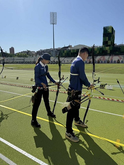 射箭世界盃馬德里站 湯智鈞/邱意晴反曲混雙爭銅