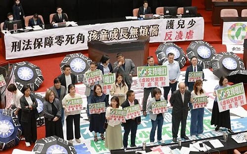 民進黨立委舉看板支持《虐殺兒童罪》卻反對1條文 郭昱晴解釋原因