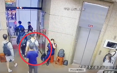 警方放行蛋砸民進黨？中正一：兩嫌犯從地下3樓搭電梯到10樓