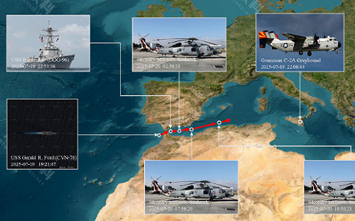維持中東強大軍力部署 美「福特號」航艦進駐地中海