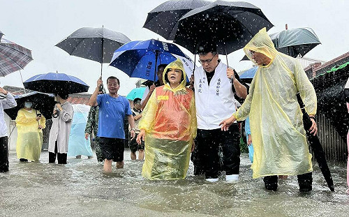 雲林水林嚴重淹水!蔣萬安致電表達支援  張麗善啟動災防應變中心