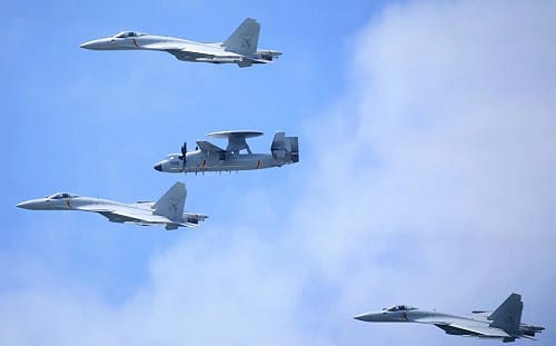 年前趕進度？！共軍37架次軍機出海擾台 27架次逾越海峽中線