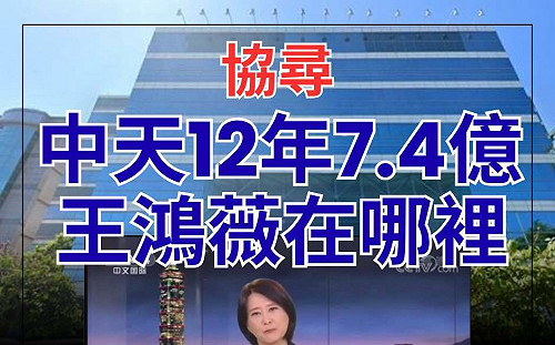 王鴻薇控大支兼文總執委領補助  綠委：中天承攬標案逾7.4億 是奉旨給飯？