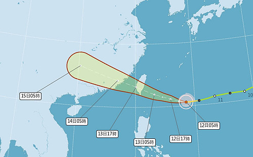 中颱楊柳明登陸台東！東半部及南部恐面臨大量致災雨、破壞性強風