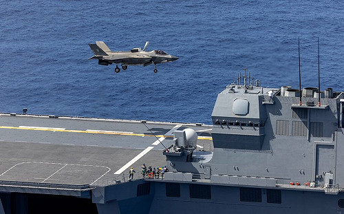 「加賀號」成功起降F-35B戰機！ 中國威脅增 專家：日本將成印太局勢關鍵