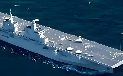 「四川艦」亮相! 規模直逼航母 中國首艘全電推進兩棲攻擊艦可電磁彈射 