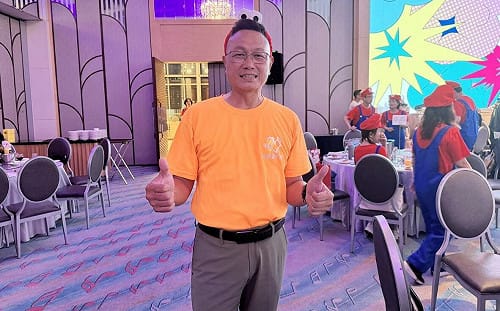 中山EMBA第四屆公益愛行腳  天威商仲執行長林治域帶隊島接力傳愛