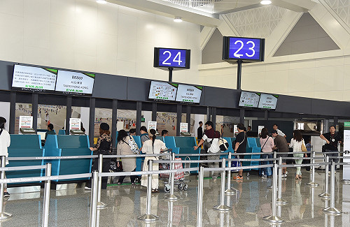桃機二航廈擴建部分完工 報到等候空間更寬敞