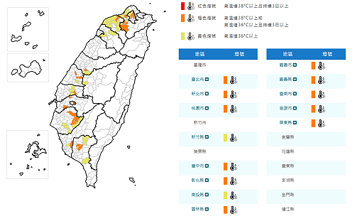 快訊》全台燒滾滾！13個縣市高溫特報 氣象署：2地慎防38度