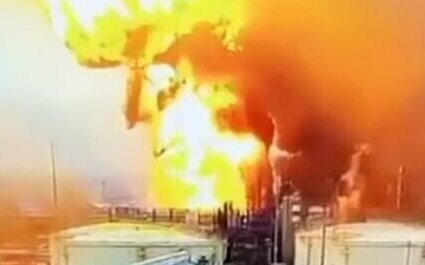 (影) 俄煉油廠被炸燒5天!烏打燃料港、燒核電站 台灣這廠商也受波及