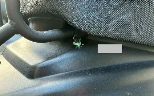 沈伯洋PO機車尾端針孔鏡頭照  諷「國民黨的關懷，加害者永不孤單」