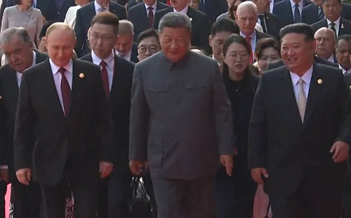 中俄朝領袖天安門同框! 習近平閱兵展軍力 普丁邀金正恩訪俄