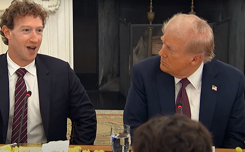 川普宴請科技巨頭 祖克伯被當面討錢嚇到結巴  科技專家:惡人自有惡人磨