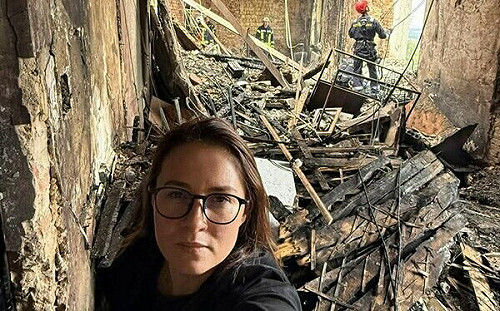 (影) 史上最猛烈 ! 烏內閣大樓首遭轟炸 俄800無人機狂襲基輔釀4死40傷