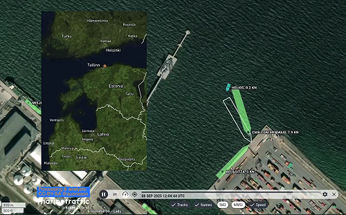 「美人魚」撞碼頭! 馬爾他籍貨櫃船衝愛沙尼亞穆加港 AIS癱瘓3小時