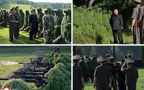 北韓狂秀「肌肉」  金正恩連續視察裝甲防禦、電子武器、狙擊訓練