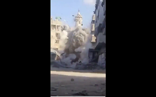 (影) 中國與卡達聯手封殺以色列？納坦雅胡大軍進加薩 怒炸13世紀清真寺