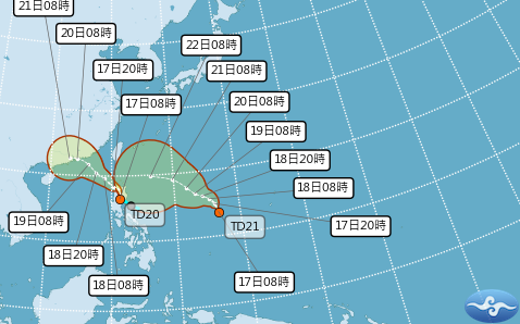 雙颱將一起生成!準颱風「米塔、樺加沙」挾大雨進逼  影響範圍一圖看