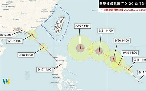 雙颱將誕生 專家估樺加沙又強又大變中颱接近台灣、3地區衝擊最大