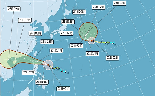 太平洋恐現罕見雙強颱！樺加沙估今晨8:30海警 晚間陸警