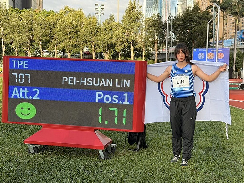 林沛萱戴佑芩領軍東亞U20田徑賽 台灣首日雙金