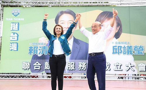 （影）蘇系表態？高雄市長初選白熱化 蘇貞昌「獻聲」力挺邱議瑩