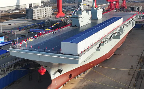 中國「電磁彈射」艦再＋１！ 「輕型航母」076型四川艦拆工棚 即將海試