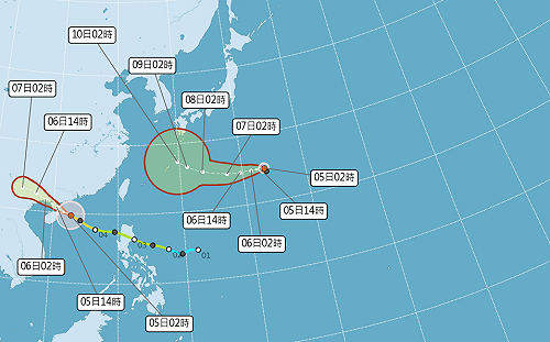 輕颱哈隆凌晨2時生成 今高溫炎熱、中南部局部午後雷雨