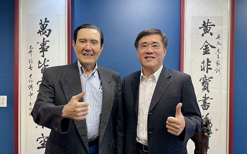 國民黨主席選戰倒數衝刺 郝龍斌拜會馬英九搶支持 