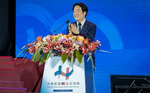 國慶晚會籲堅守民主自由！賴清德：不管遇任何威脅絕不能放棄主權