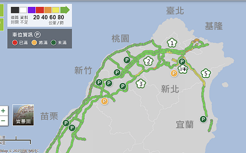 連假第2天國道上午7處易塞 建議國5南向傍晚出發