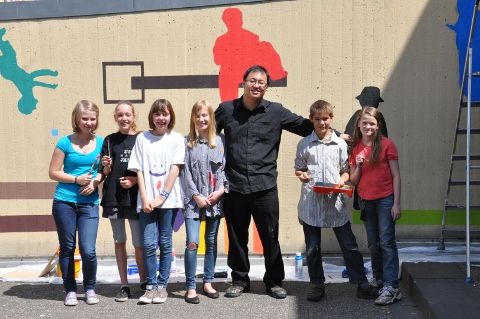 德國彩繪壁畫 台留學生找回自信