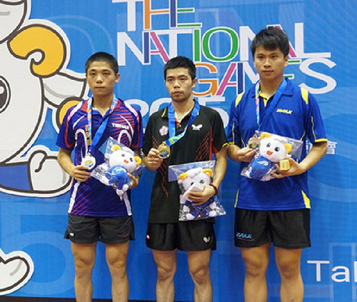 莊智淵全運會男桌奪3金 高市大贏家