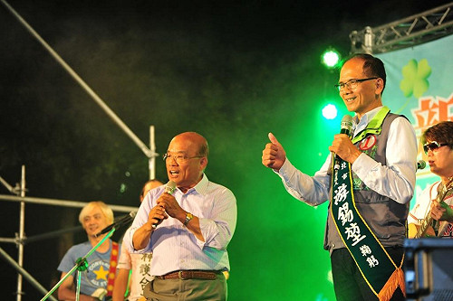 蘇貞昌批朱太欺負人  籲票投游錫堃