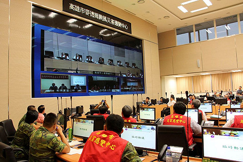 高市動員防颱  國軍前進山區備援