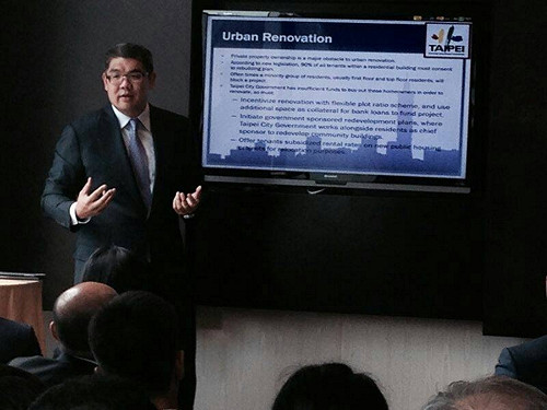 連勝文赴港演說：首都市長應具招商能力