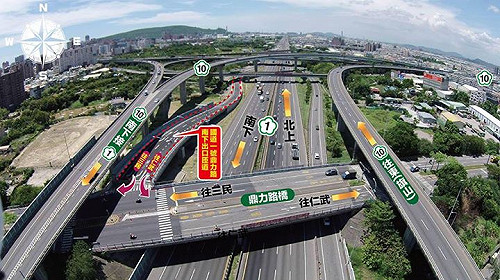 國1增加鼎力出口匝道 仁武、三民添便利