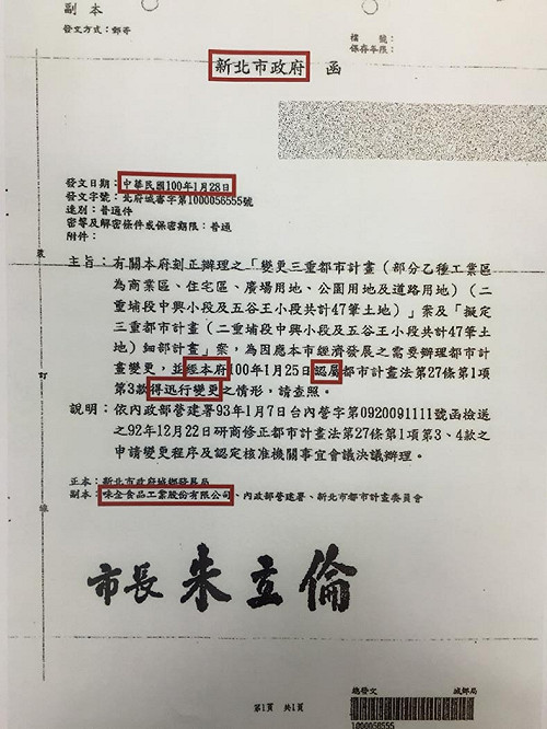 新北不通過新燕案？游辦出示公文批說謊