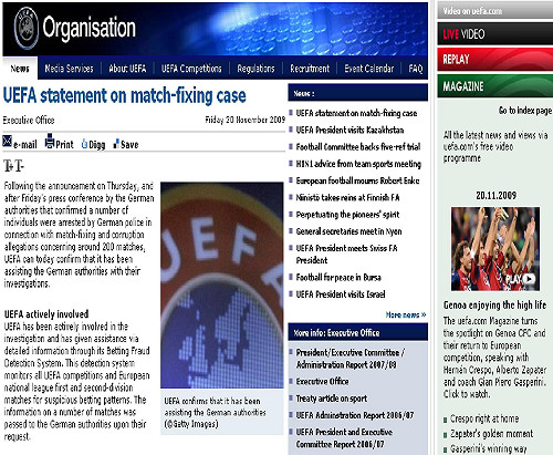 歐洲職業足球  爆發史上最大踢假球醜聞