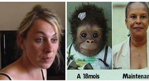 比擬司法部長為猴子  法國重判