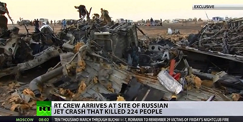 俄班機失事墜毀  美軍用衛星測到熱閃光