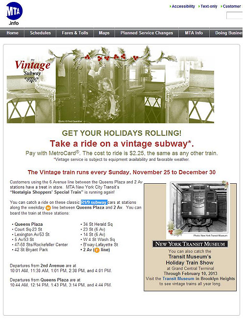 80年前的時空旅行  NY老式地鐵復古重現