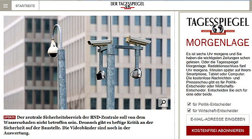 德情報局水門案 總部新大樓遭破壞淹水