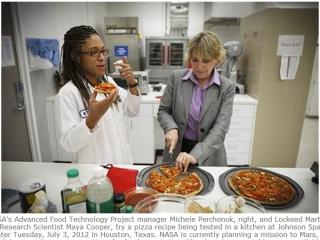 火星太空餐 豆腐與披薩入列