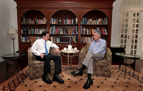 與李顯龍會面 馬感謝星國促進兩岸和平發展