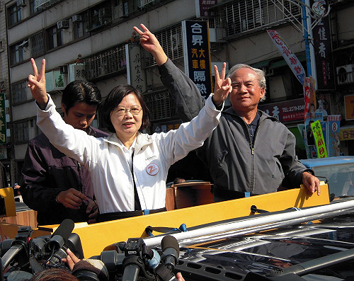 林義雄陪同拉票  小英：一定要打贏選戰