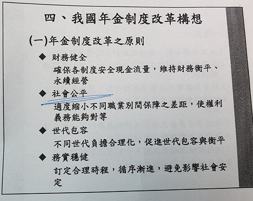 年金改革2版本 「社會公平」不見了？