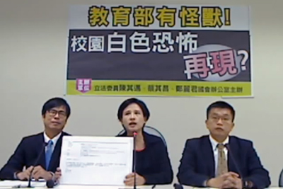 教部關心學生  綠委：提籃子假燒金